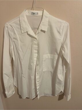Closed White Long-Sleeve Button-Up Shirt